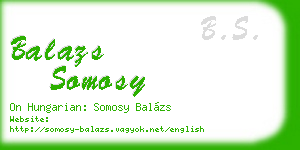 balazs somosy business card
